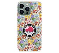 LA CASA DE LAS CARCASAS Coque pour iPhone 14 Pro MAX Officiel Poké Ball Motif Sticker protéger votre téléphone portable en silicone souple avec licence officielle Pokémon, Patron autocollant