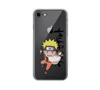 LA CASA DE LAS CARCASAS Officiel Naruto, Bébé Ramen iPhone 7, SE, SE 2022 Coque Flexible en Silicone Transparente