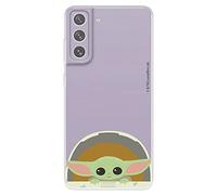 LA CASA DE LAS CARCASAS The Mandalorian Coque pour Samsung Galaxy S21 FE Officielle Star Wars Baby Yoda Sonrisas