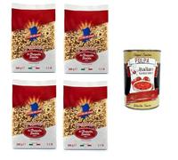 La Casa del Grano Fregola sarda media Fregola sarde moyenne 4 x 500 g + Italian Gourmet Polpa 400 g