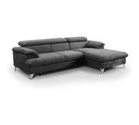 LA CASA MODERNA SALON Canapé lit David canapé 3 place angle convertible gris 140 cm Anthracite G