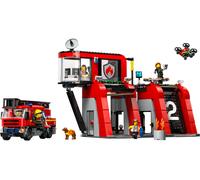 LEGO® City 60414 La caserne et le camion de pompiers