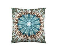 LA Casita de Daniela ESMA Housse de Coussin, Coton, Turquoise, sans Rembourrage