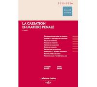 La cassation en matière pénale 2025/2026