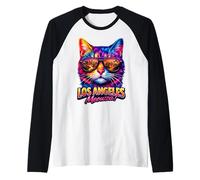 LA Cat | Los Angeles Lunettes de Soleil Los Angeles Tendance Cool Hip Fun Los Angeles Manche Raglan
