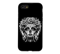 La Catrina, Dia De Los Muertos Jour des Morts Mexicain Coque pour iPhone SE (2020) / 7/8