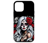 La Catrina Mystérieuse Beauté de la Rose Dia de Los Muertos Coque pour iPhone 12 Mini