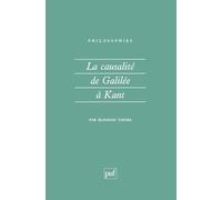 La Causalité de Galilée à Kant