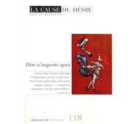 La Cause du désir n°118 : Dire n'importe quoi - Janvier 2025