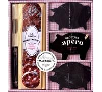 La Cave À Saucisson Et Les 3 Petits Cochons - Contient : 1 Cave À Saucisson En Bois Avec Planche De Découpe, 1 Couteau De Type Laguiole, 2 Ardoises Cochons, 1 Livre De Recettes De Planches...