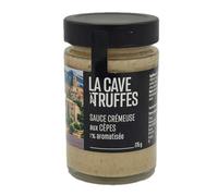 La cave à truffes - Sauce crémeuse aux cèpes 1% aromatisée - Bocal 175g