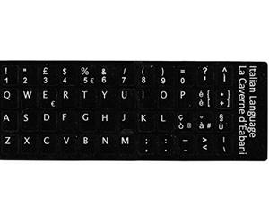 La Caverne d'Eabani © Autocollant Clavier Italie, Sticker Autocollant QWERTY Italien