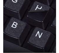 LA CAVERNE D'EABANI ® Sticker Autocollant AZERTY Clavier Français / Notebook Fond Noir 13*14