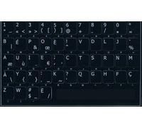 La Caverne d'Eabani Sticker Clavier Autocollant BEPO/Fond Noir