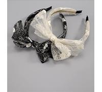 la ceinture, la tête, Bandeaux for femmes, faisceaux de cheveux, épingles à cheveux, nœuds en maille, bandeaux larges(White)