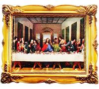 La Cène Léonard de Vinci célèbres peintures Italie Aimant de réfrigérateur Aimant de réfrigérateur Décoration Aimant Autocollant Souvenir Résine Artisanat