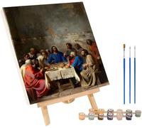 La CèNe Peinture Numero Adulte, Nourriture Peinture par Numero Adulte, DIY Activité Manuelle Adultes, Paint by Numbers Kits for Adults avec Pinceaux et Acrylique, Décoration Maison 30x40cm 4-2570