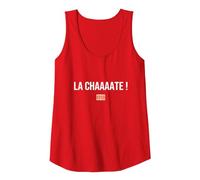 La Chaaaate ! pour Un tennisman en colère. Débardeur, Femme, Rouge, L