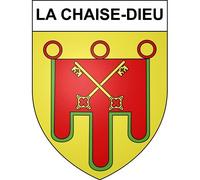 La Chaise-Dieu 43 ville sticker blason écusson autocollant adhésif - Taille : 17 cm