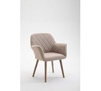 La Chaise espagnole Alcatzar Chaise, Tissus, Beige Sable, 62 cm (Largeur) x 46 cm (Profondeur) x 82 cm (Hauteur)