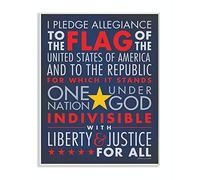 La chambre d'enfant par Stupell The Pledge of Allegiance Textual Art Plaque murale