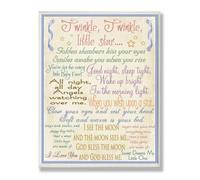 La chambre d'enfant par Stupell Twinkle Twinkle, Good Night Sleep Tight rectangulaire plaque murale