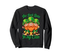 La Chance Tourne dans Mon Clan Irish Leprechauns St Sweatshirt