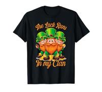 La Chance Tourne dans Mon Clan Irish Leprechauns St T-Shirt