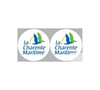 La Charente Maritime 17 - 2fois 10cm - Sticker/Autocollant