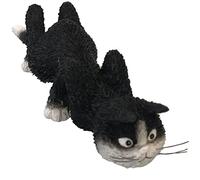 Statuette chat de Dubout - La Chasse - en résine noire - 5.5 x 4 x 3 cm