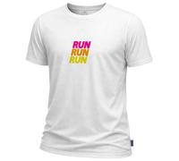 La Chaussette de France - Run Finisher Tee-Shirt RunRunRun White - M - Tee-shirt de trail