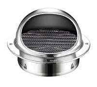 La cheminée tourne, Capot de cheminée rond en acier inoxydable 304, capuchon de protection contre la pluie for tuyau(80mm/3.1in)