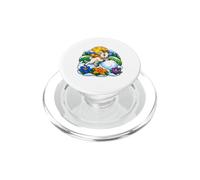 La chèvre de Montagne Pousse la Boule de Neige à Travers des Fleurs d'hiver audacieuses PopSockets PopGrip pour MagSafe