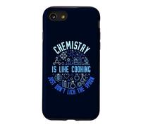 La Chimie, C'est comme Cuisiner, il Suffit de ne Pas lécher la cuillère chimiste Coque pour iPhone SE (2020) / 7/8