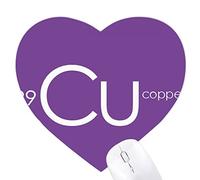 la Chimie des éléments Tableau des métaux de Transition, cuivre (CU) Jeux de Tapis de Souris en Forme de Coeur