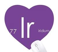 la Chimie des éléments Tableau des métaux de Transition, Iridium IR Jeux de Tapis de Souris en Forme de Coeur