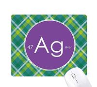 la chimie des éléments tableau des métaux de transition, silver ag réseaux verte grille pixel tapis de souris