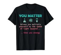 La Chimie, Vous comptez, sauf si Vous multipliez, Alors Professeur d'énergie T-Shirt Graphique avec Valeur, Homme, Noir, XL