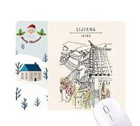 la chine a chanté maison paisible vie lijiang cadeau de noël maison tapis de souris