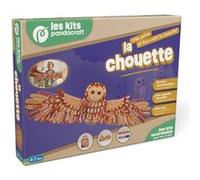 La chouette - Kit Pandacraft 4-7 ans Crée, peins et fais voler ta chouette ! - Collectif - Pandacraft - Boîte ou accessoire - Jeux livres objets
