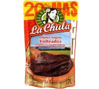 La Chula - Haricots noirs Volteados - Produit du Salvador - Idéal pour les repas exotiques- 283g