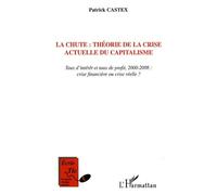 La chute : théorie de la crise actuelle du capitalisme Taux d'intérêt et taux de profit, 2000-2008 : crise financière ou crise réelle ? - Patrick Castex - L'harmattan - broché - Essai