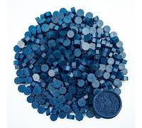 La cire Sceller Perle, Zifospy 370 PCS perles de scellement en cire, perles de scellement pour lettres, cartes de vœux, scellement de vin, invitations de mariage et de fête(Dark Cyan Blue)