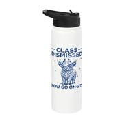 La st renvoyée, passez à Git Funny Highland Cow Last Day Stainless Steel Insulated Water Bottle