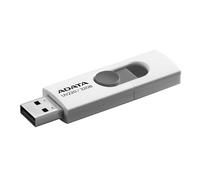 La clé USB ultra-moderne ADATA UV220 32 Go en blanc et gris élégant. Stockez et transférez vos données avec style !