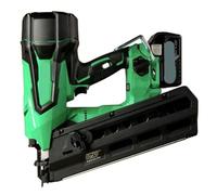 La cloueuse à charpente sans fil multivolt 36V utilise des clous en bande de plastique tête ronde 21 degrés, comprend une batterie et un chargeur