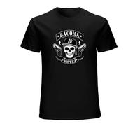 La Coka Nostra Unisex T-Shirt Printed Tee Black Mens Top Shirt XL