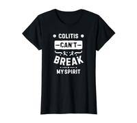 La colite ne Peut Pas briser Mon Esprit T-Shirt Graphique avec Valeur, Femme, Noir, XL