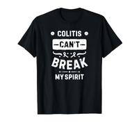 La colite ne Peut Pas briser Mon Esprit T-Shirt Graphique avec Valeur, Homme, Noir, M