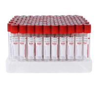 La Collecte de Sang Veineux Sérum Tube: en Plastique Vacutainer Tube Pression Négative Sang Tube 10Ml 100Pcs avec Couvercle sur Le Récipient pour Laboratoire Laboratoire De